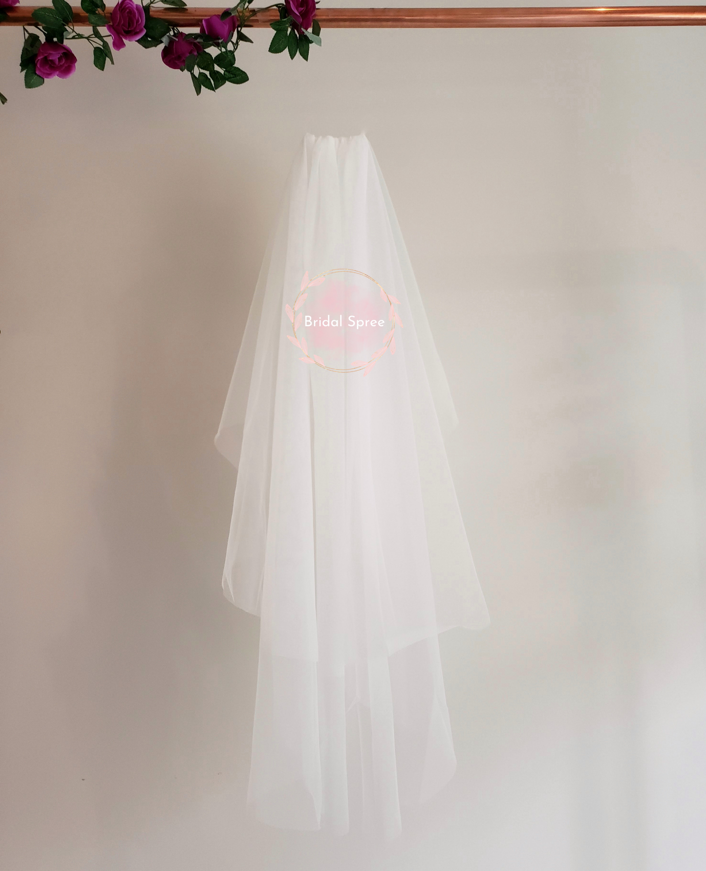 POPULAR Fingertip Veil (2 Tier/Blusher)